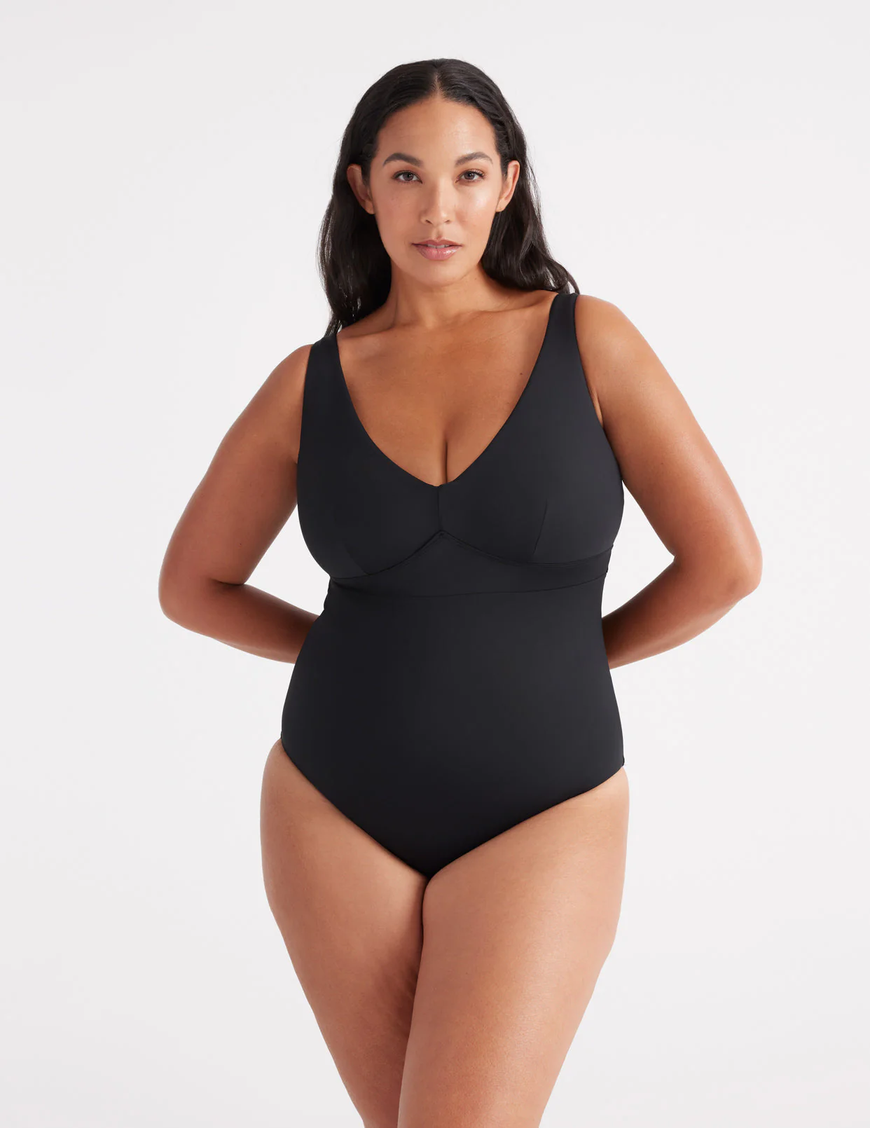 Deep V One Piece Swimsuit - Image 2