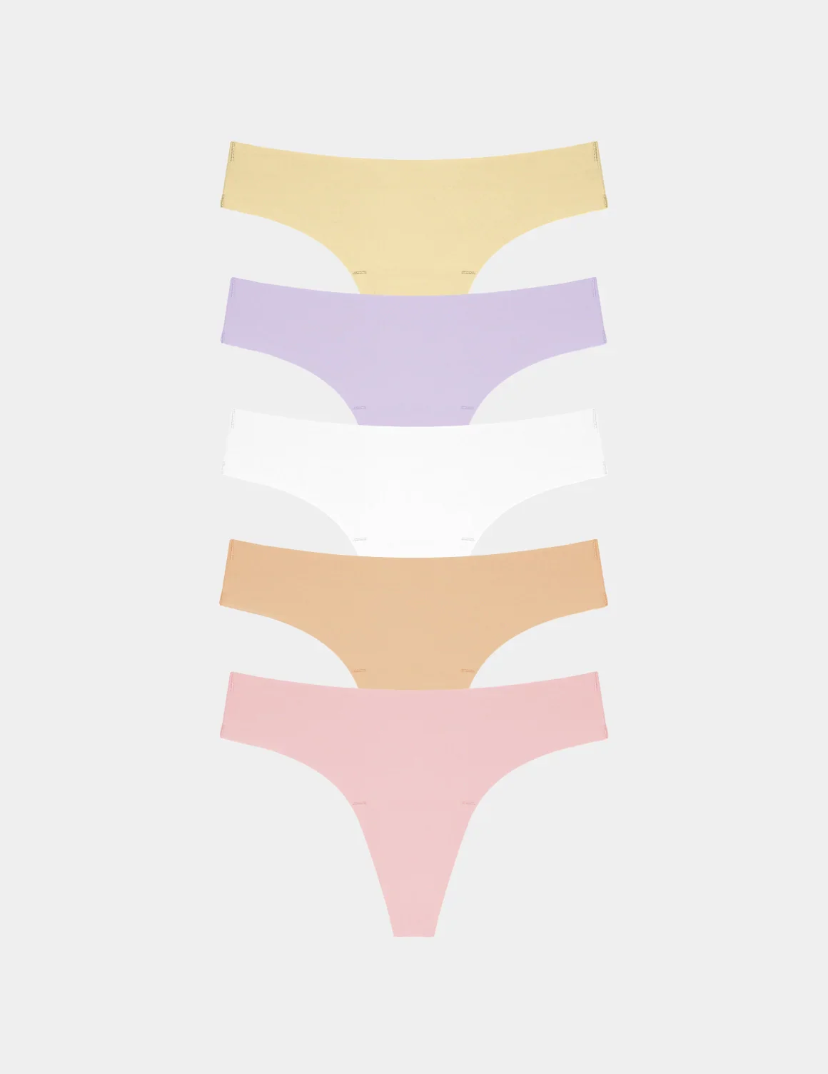 Essential No-Show Thong 5-Pack - Last Call - Image 3