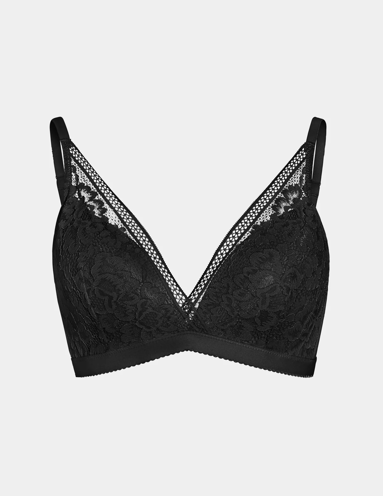 Lace Deep-V Bra - Last Call - Image 2