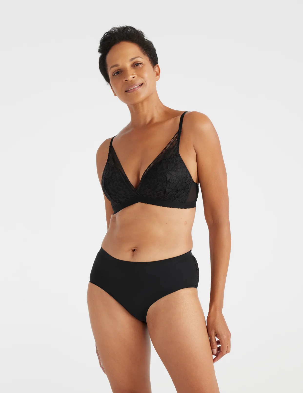 Lace Deep-V Bra - Last Call - Image 4