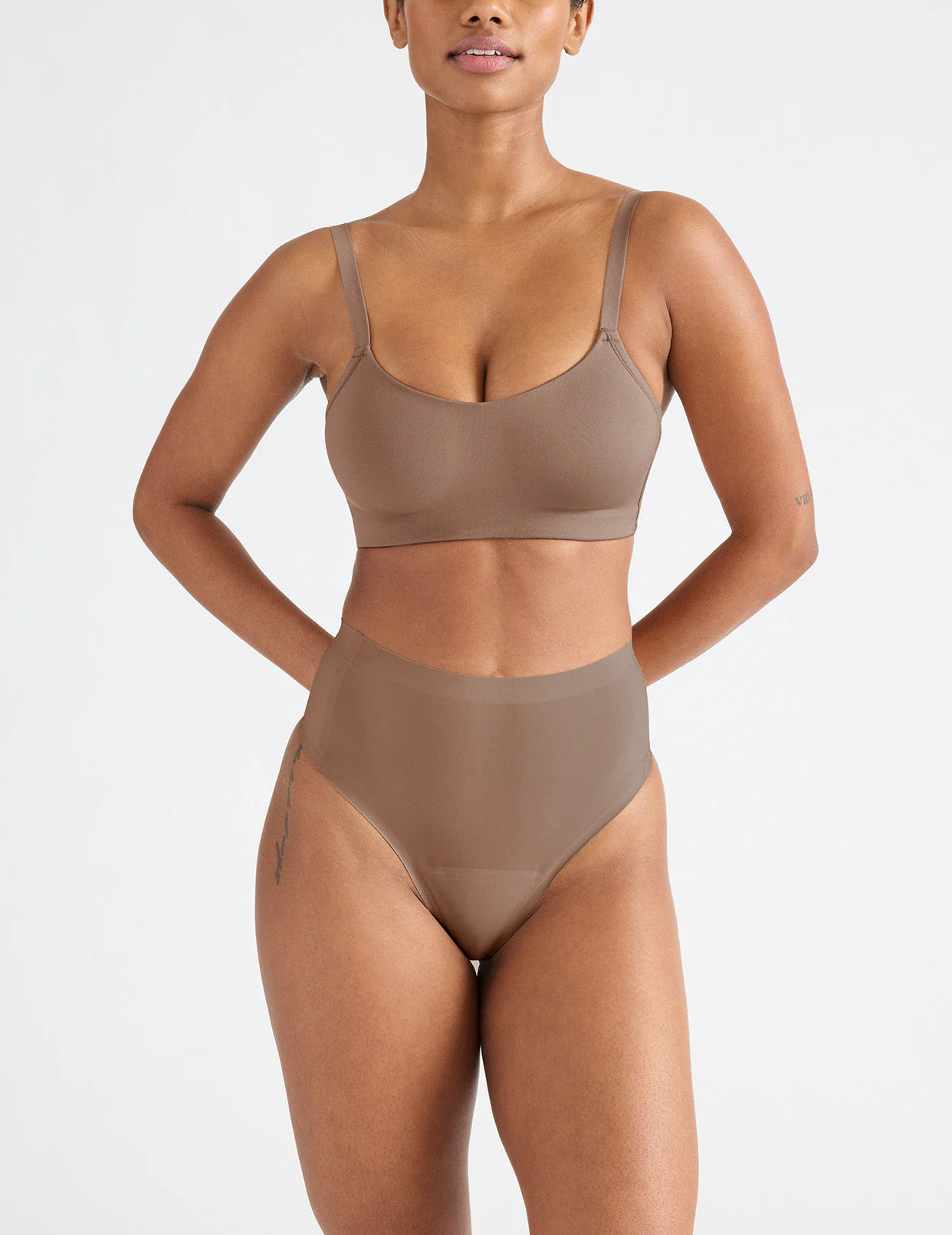 Light Leakproof No-Show High Rise Thong - Last Call - Image 47