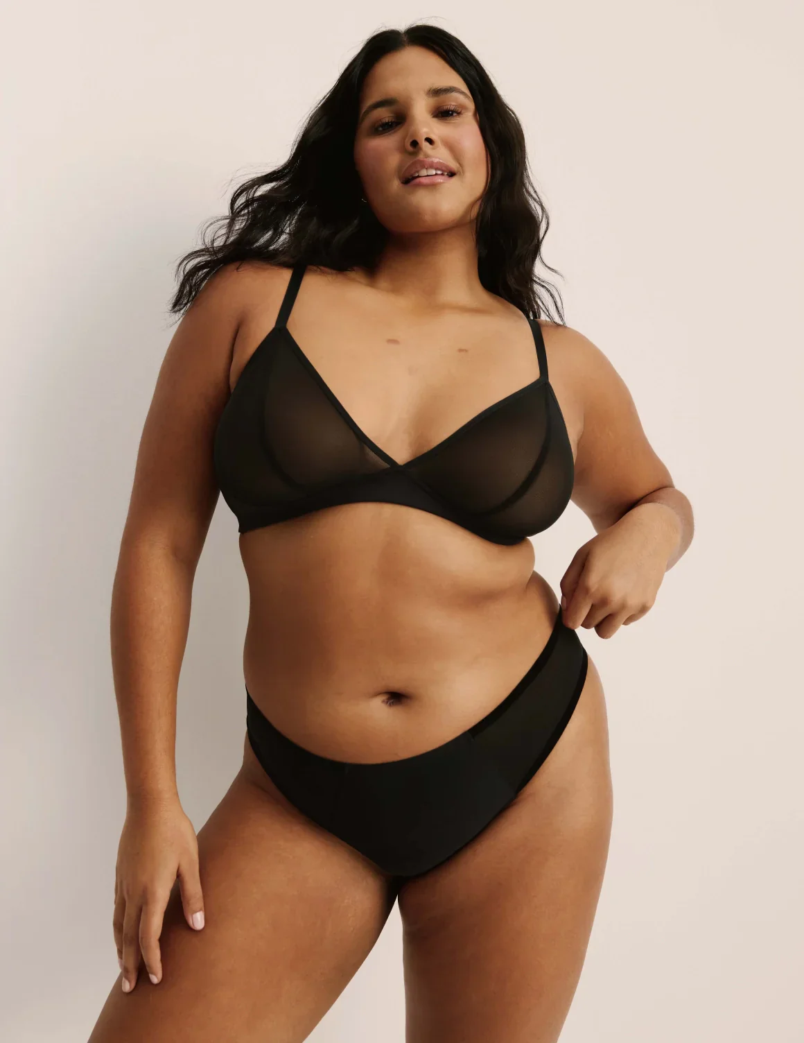 Mesh Deep V Bra - Last Call - Image 38