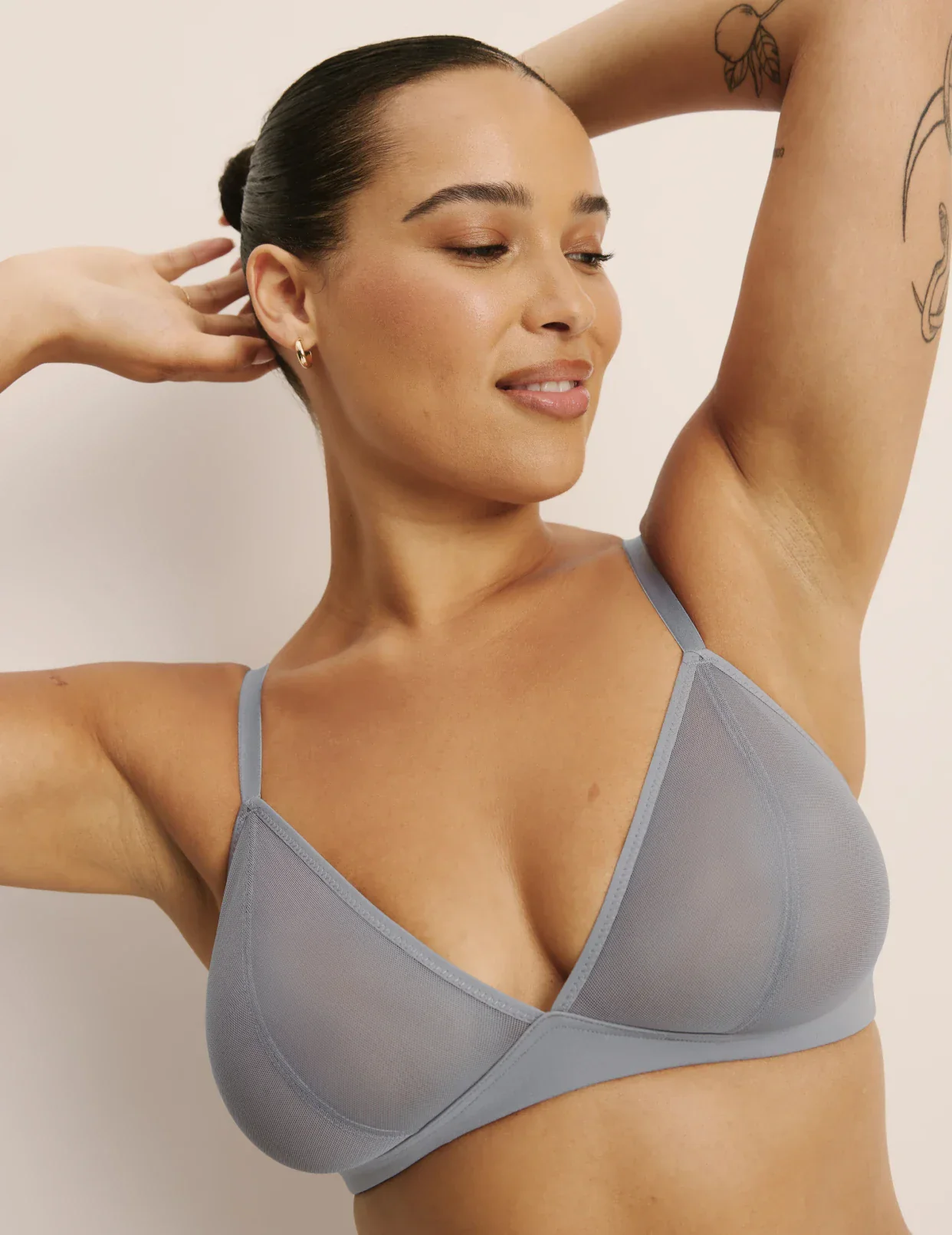 Mesh Deep V Bra - Last Call - Image 66