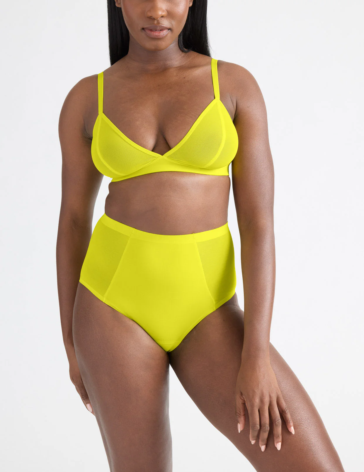 Mesh Deep V Bra - Last Call - Image 71