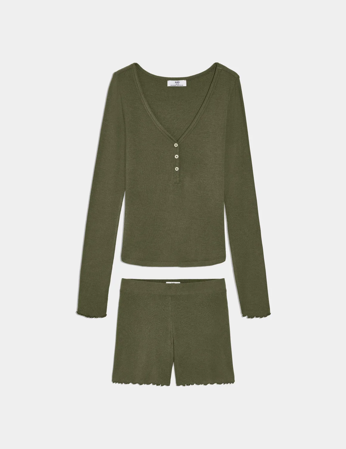 Modal Rib Henley Sleep Set - Image 8