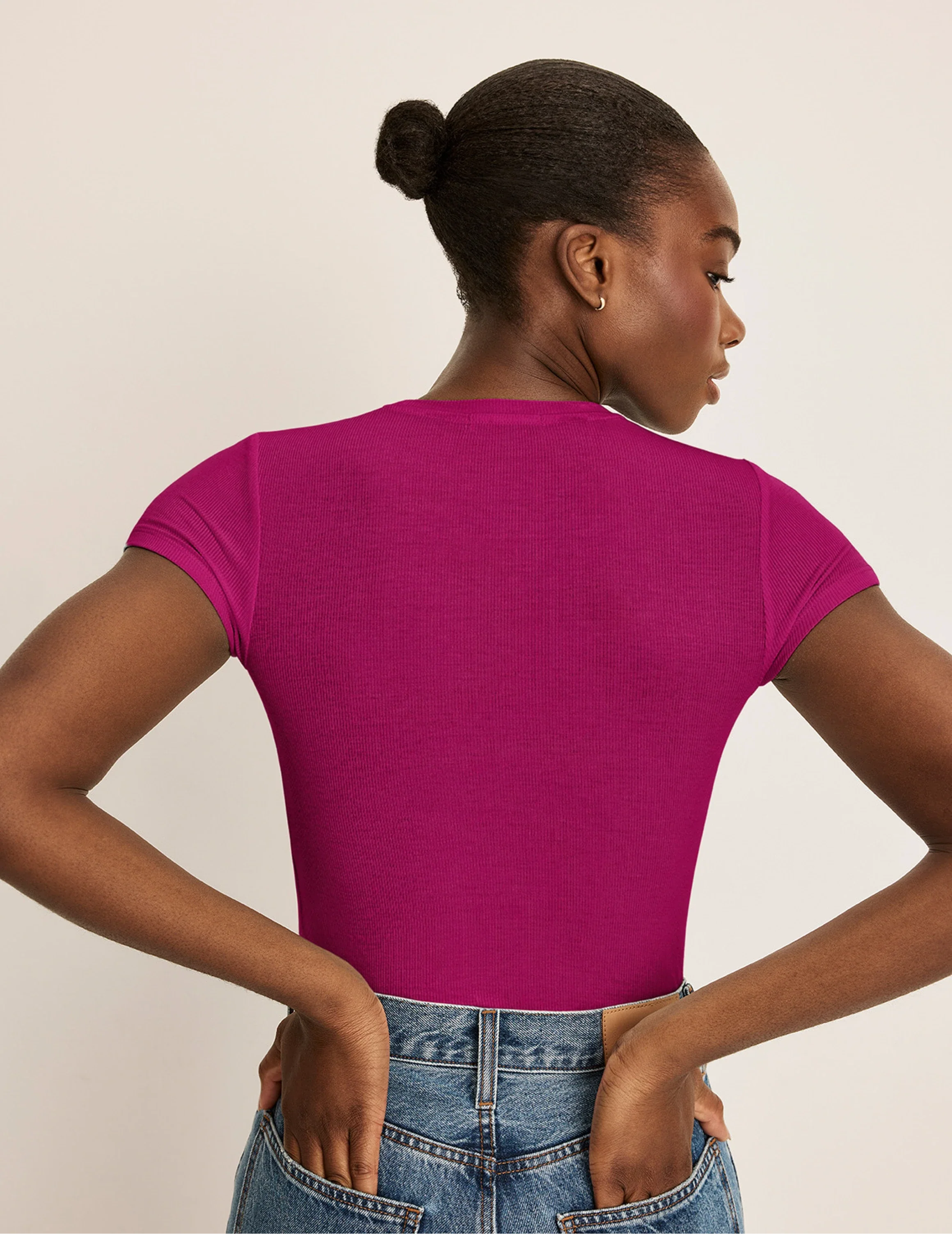 Modal Rib T-Shirt - Image 21