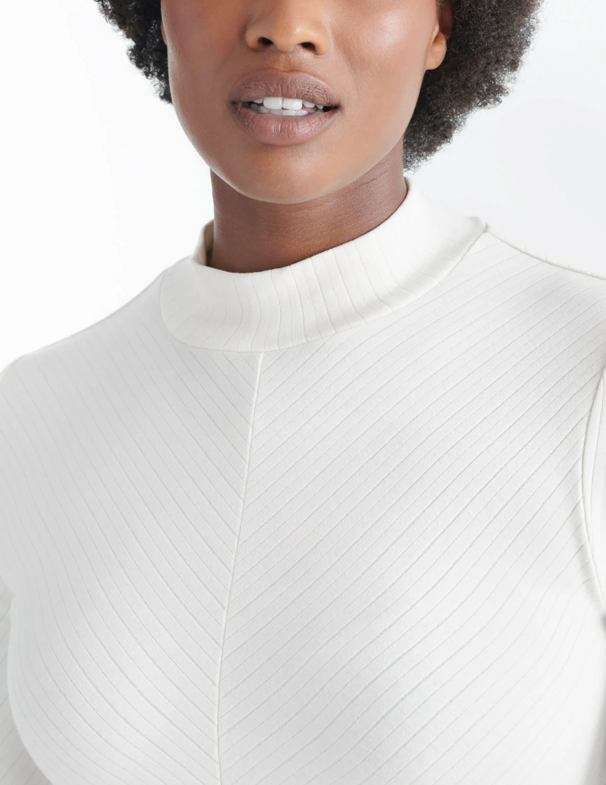 Papaya Mock Neck Bodysuit - Last Call - Image 3