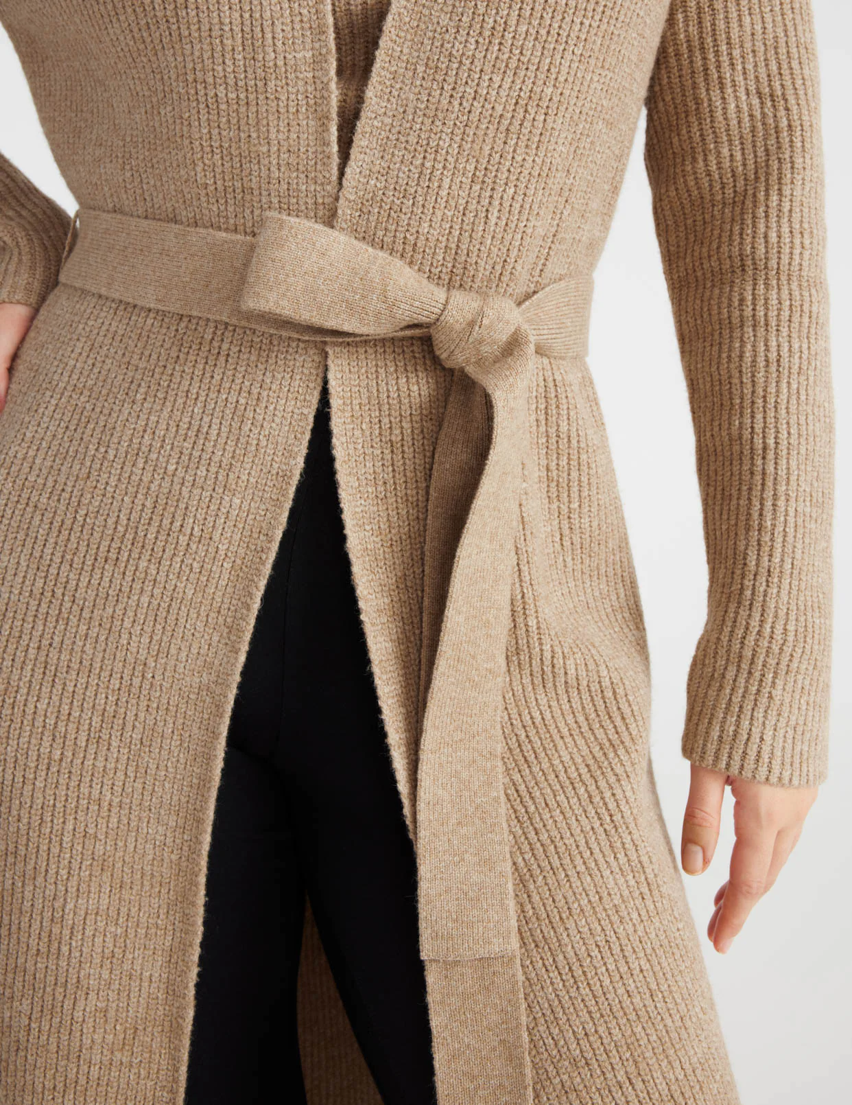 Rib-Knit Duster Cardigan - Last Call - Image 5