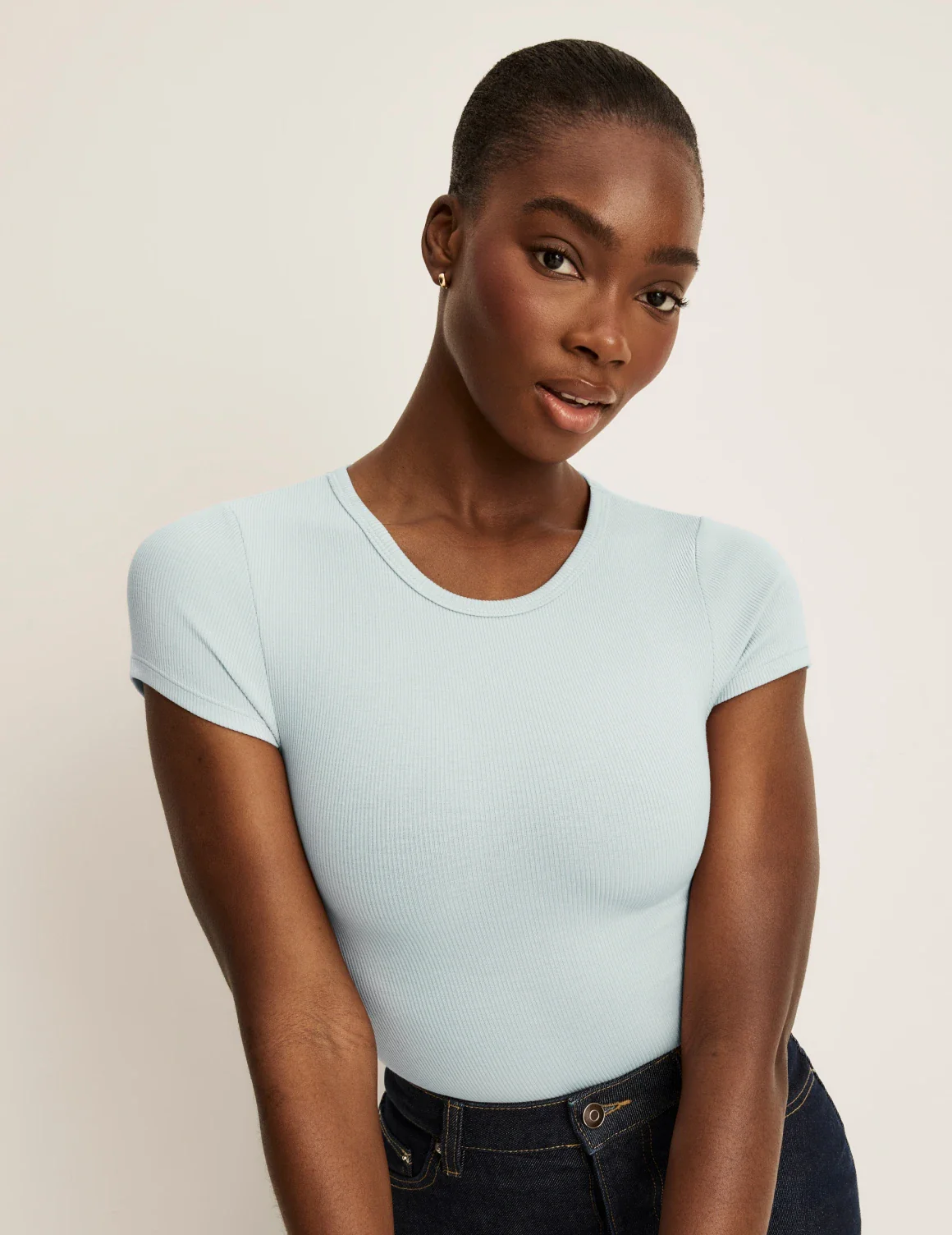 SculptRib™ Cotton T-Shirt - Image 5