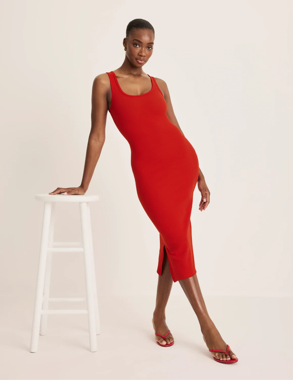 SculptRib™ Cotton Tank Dress - Image 17