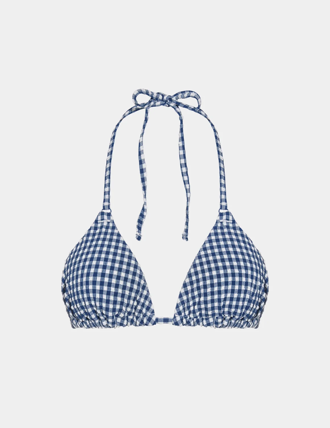 Seersucker Sculpt Triangle Bikini Top - Image 2