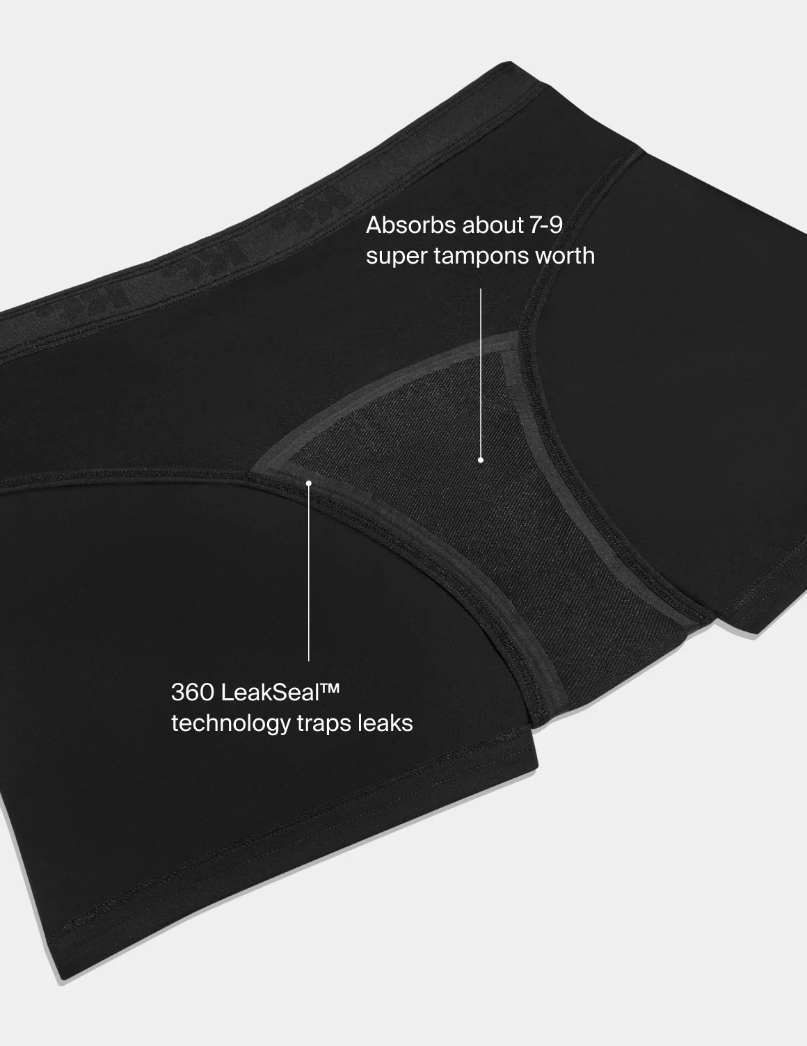 Teen Super Leakproof® Sleepover Boxer - Image 3