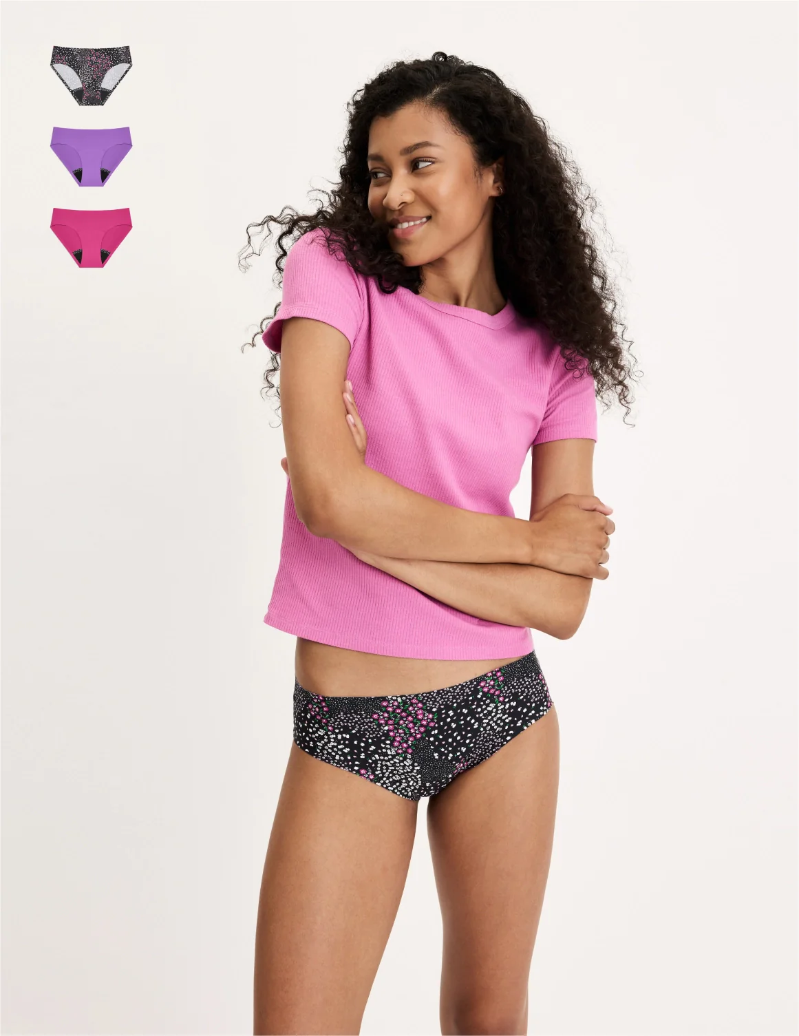 Teen Leakproof UltraThin No-Show Bikini 3-Pack - Image 42