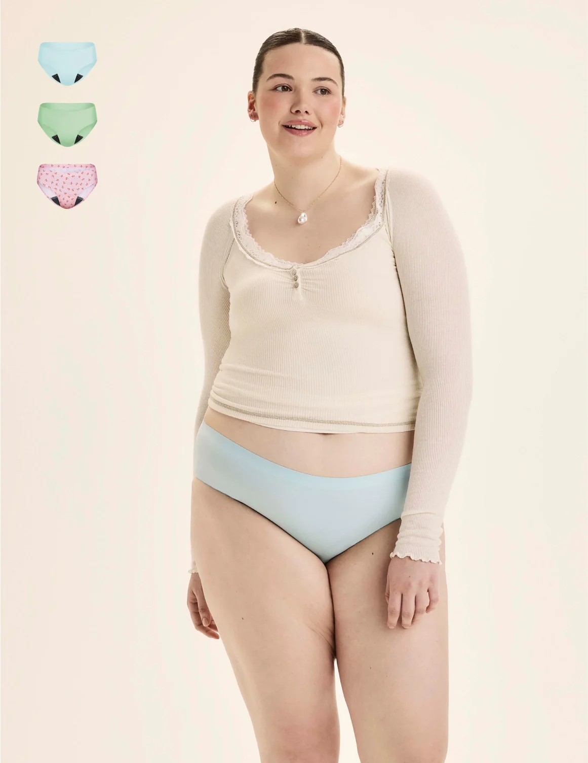 Teen Leakproof UltraThin No-Show Bikini 3-Pack - Image 43