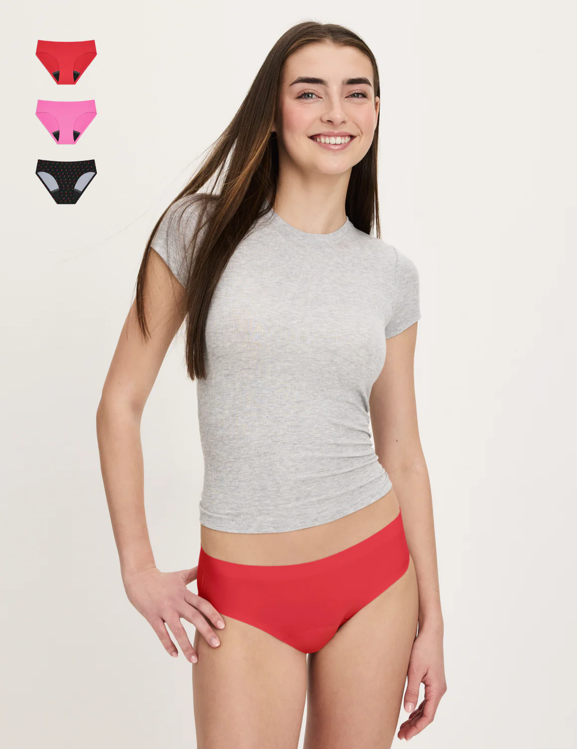 Teen Leakproof UltraThin No-Show Bikini 3-Pack - Image 53