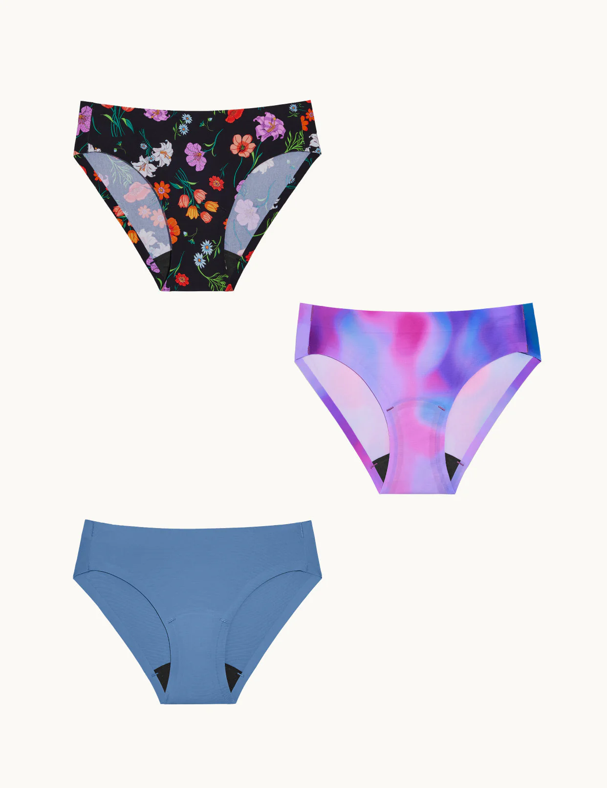 Teen Light Leakproof No-Show Bikini 3-Pack - Image 42