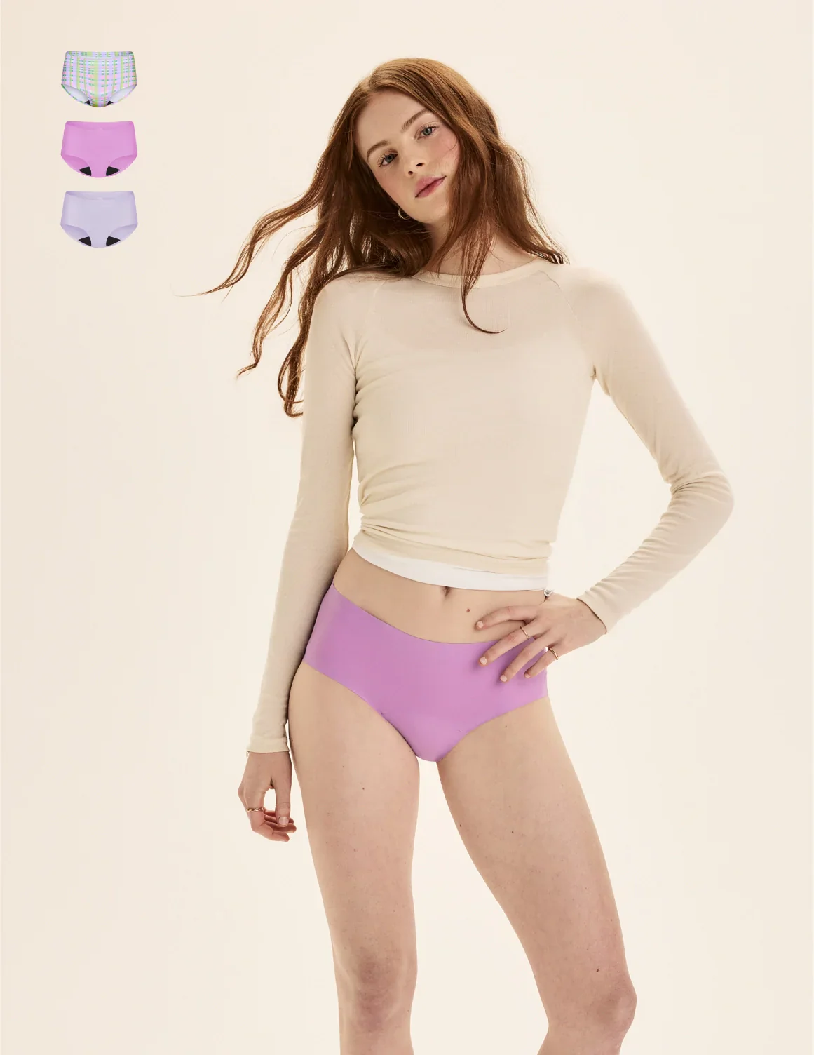 Teen Light Leakproof No-Show Boyshort 3-Pack - Image 24